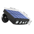 LED Solar Powered Wall Light Rotatable Waterproof Motion-Sensor Lights by DailySale