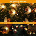 LED Solar String Bee Lights 30 Honeybees by DailySale