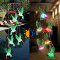 LED Solar String Lights Hummingbird Wind Chime by DailySale