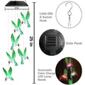LED Solar String Lights Hummingbird Wind Chime by DailySale