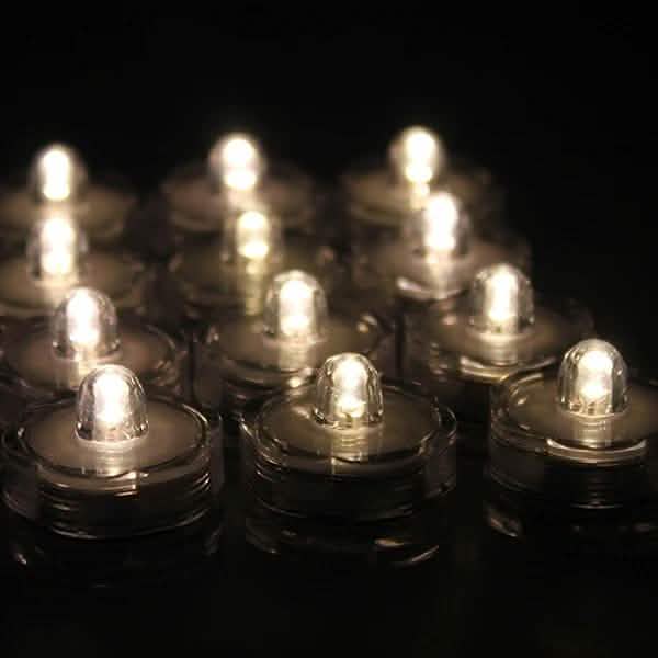 LED Submersible Waterproof Floral Decoration Tea Vase Battery Light Candles by DailySale
