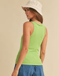 Leena Tank - Green Apple by Boutique 23