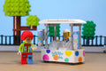 Brickin' Dots Ice Cream Food Stand made using LEGO parts - B3 Customs by B3 Customs