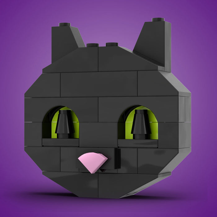 Custom Halloween Black Cat made using LEGO parts by B3 Customs