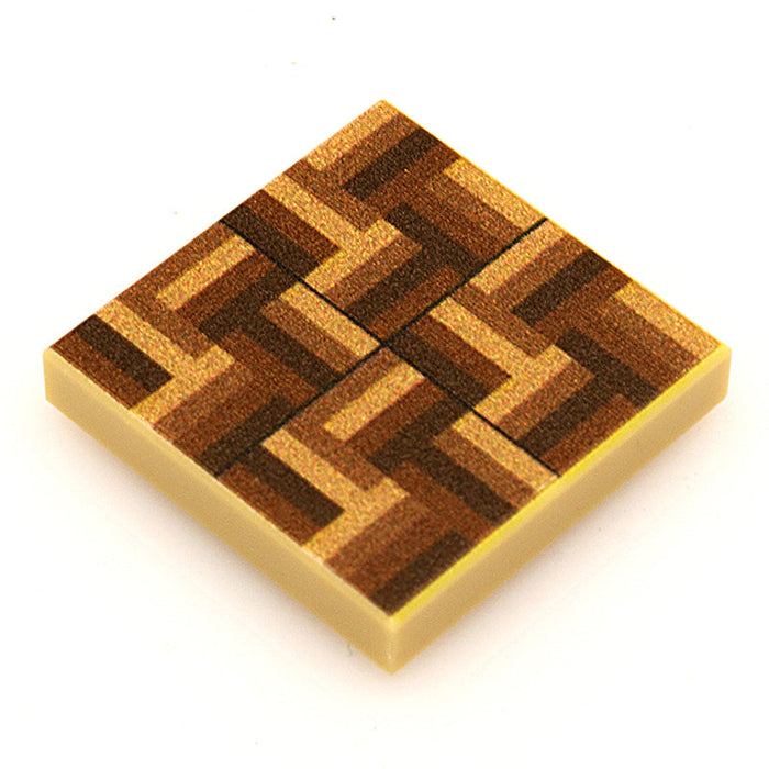 Parquet Flooring - B3 Customs Printed 2x2 Tile by B3 Customs