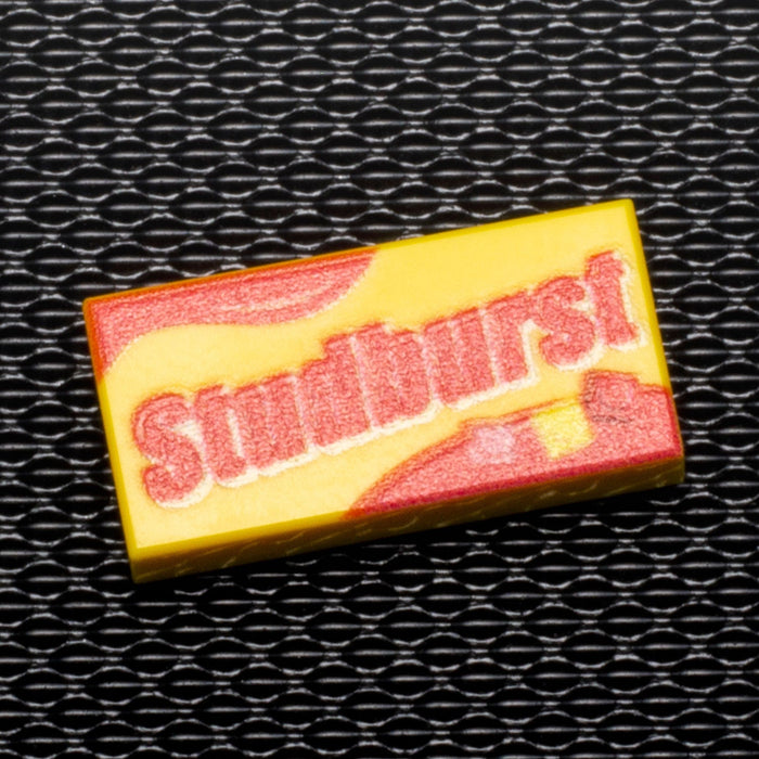Studburst - Custom Printed 1x2 Tile by B3 Customs