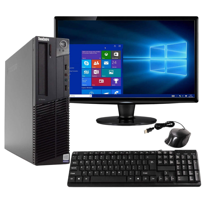 Lenovo ThinkCentre M82 Desktop Computer PC - 120GB SSD Hard Drive (Refurbished) by DailySale