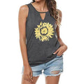 Leo Rosi Women Casual Sunflower Summer Tank Top by DailySale