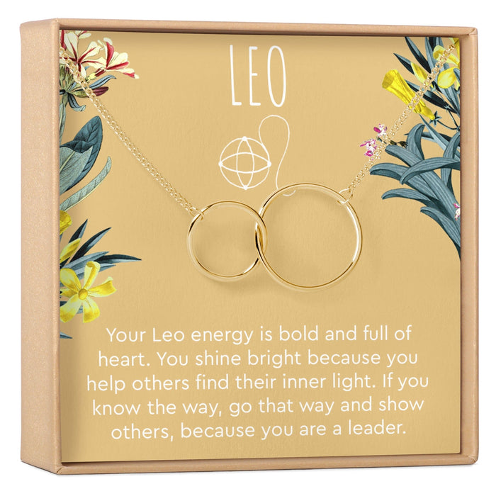 Leo Zodiac Gift Necklace by Dear Ava