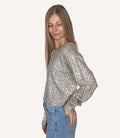 Leopard Print Button Up Cardigan - Vintage Oatmeal by Boutique 23