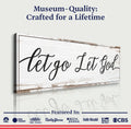 Let Go Let God Faith Sign IV by Tailored Canvases