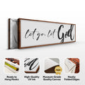 Let Go Let God Faith Sign VI by Tailored Canvases