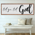 Let Go Let God Faith Sign VI by Tailored Canvases