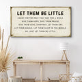Let Them Be Little Playroom Sign by Tailored Canvases