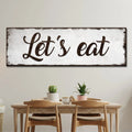 Let's Eat Sign by Tailored Canvases