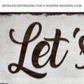 Let's Eat Sign by Tailored Canvases