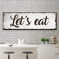 Let's Eat Sign by Tailored Canvases