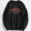 Letter Graphic Thermal Lined Sweatshirt