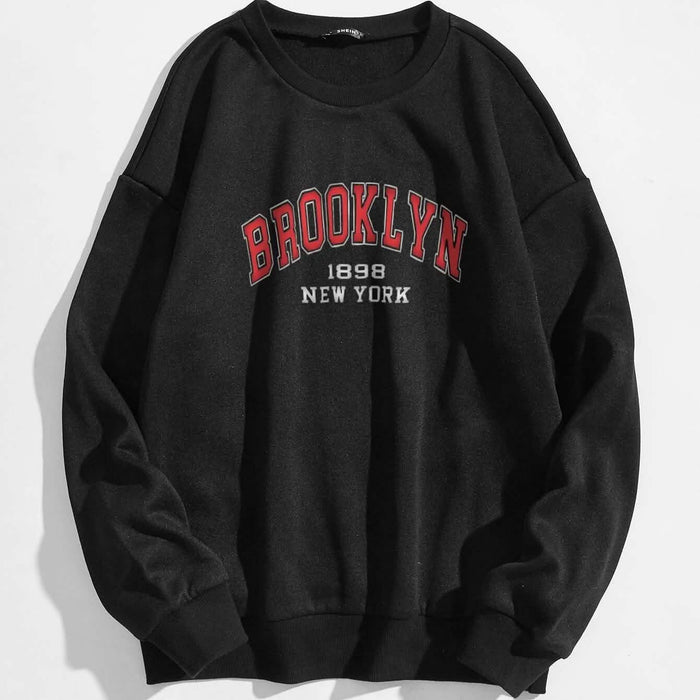 Letter Graphic Thermal Lined Sweatshirt by DailySale