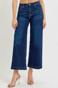 Lettie High Rise Crop Wide Jeans by Boutique 23