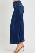 Lettie High Rise Crop Wide Jeans by Boutique 23