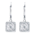 Leverback Elegance Princess Halo Drop Earring by DailySale