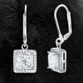Leverback Elegance Princess Halo Drop Earring by DailySale