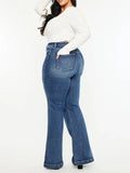 Libby Curvy High Rise Wide Leg Flare Jeans by Boutique 23