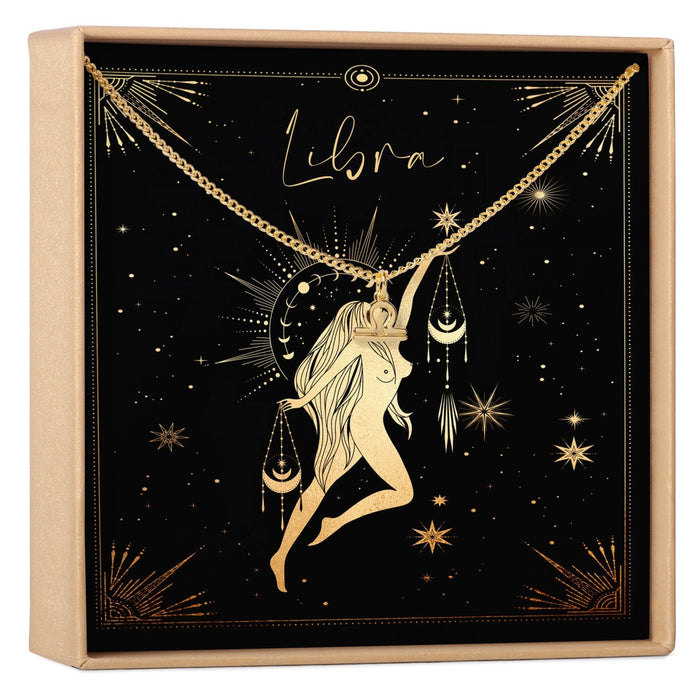 Libra Zodiac Deity Necklace by Dear Ava