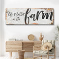 Life Is Better On The Farm Sign IX by Tailored Canvases