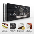 Life Is Better On The Farm Sign V by Tailored Canvases