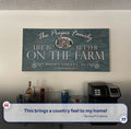 Life Is Better On The Farm Sign VI by Tailored Canvases