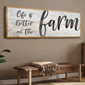 Life Is Better On The Farm Sign VII by Tailored Canvases
