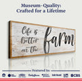 Life Is Better On The Farm Sign VII by Tailored Canvases