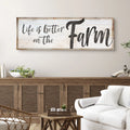 Life Is Better On The Farm Sign VIII by Tailored Canvases
