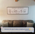 Life Is Better On The Lake Sign II by Tailored Canvases