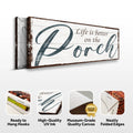 Life Is Better On The Porch Sign II by Tailored Canvases