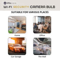 LifeWare Wireless 360-Degree Light Bulb Security Camera by DailySale
