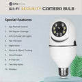 LifeWare Wireless 360-Degree Light Bulb Security Camera by DailySale