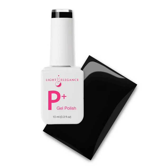 Light Elegance P+ Soak-Off Color Gel Polish - Black Tie by The Nail Hub
