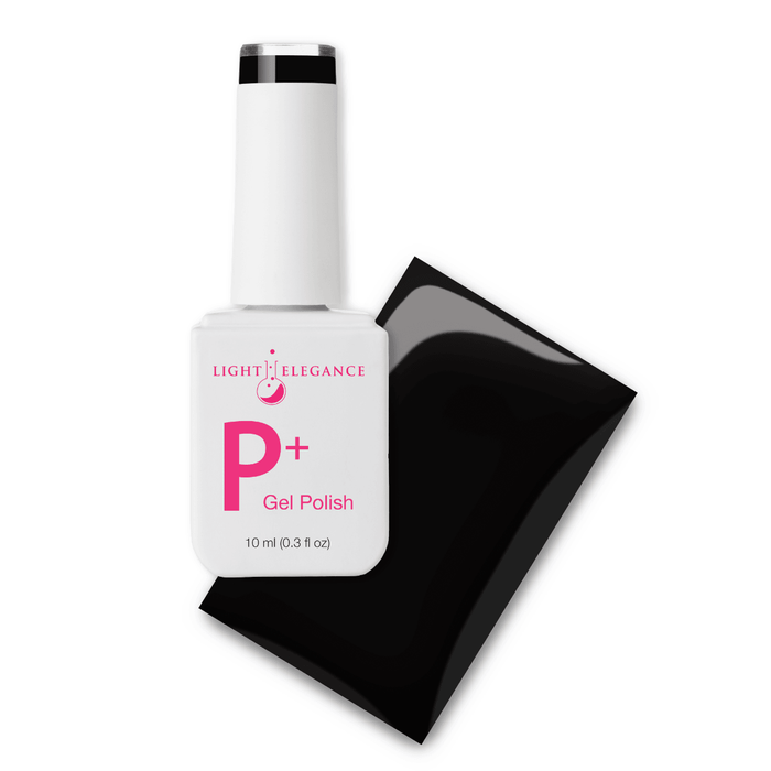 Light Elegance P+ Soak-Off Color Gel Polish - Black Tie by The Nail Hub