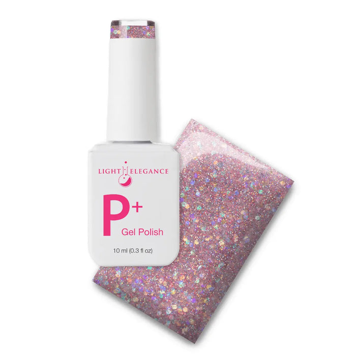Light Elegance P+ Soak-Off Glitter Gel Polish - Free Spirit by The Nail Hub