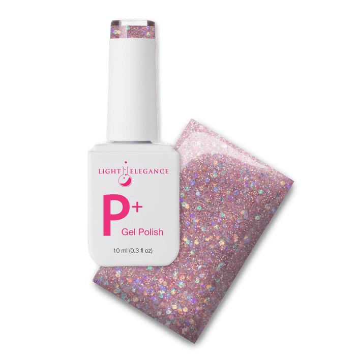 Light Elegance P+ Soak-Off Glitter Gel Polish - Free Spirit by The Nail Hub