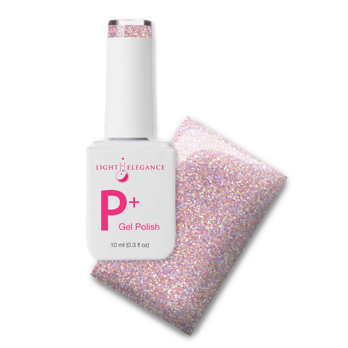 Light Elegance P+ Soak-Off Glitter Gel Polish - Over the Moon by The Nail Hub