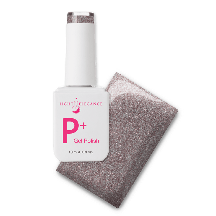 Light Elegance P+ Soak-Off Glitter Gel Polish - Smokin' Gun by The Nail Hub