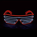 Light Up Shutter Neon Rave Flashing LED Sunglasses by DailySale