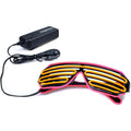 Light Up Shutter Neon Rave Flashing LED Sunglasses by DailySale
