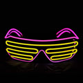 Light Up Shutter Neon Rave Flashing LED Sunglasses by DailySale