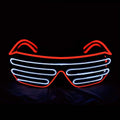 Light Up Shutter Neon Rave Flashing LED Sunglasses by DailySale