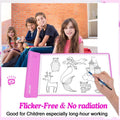 Light-up Tracing Pad Pink Coloring Drawing Art Gift Toy by DailySale